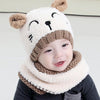 Image of Adorable Toddler Winter Hooded Cap Scarf - Balma Home