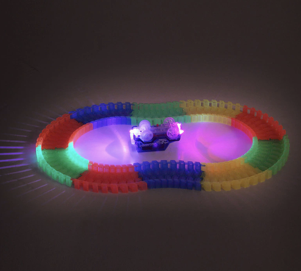 120pcs - Glow in the Dark Racing Toy Set - Balma Home