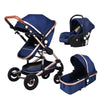 Image of 3 in 1 Prams Travel Systems Baby Stroller with Car Seat