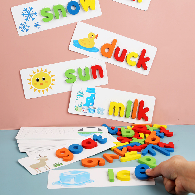 Wooden Letters Engaging Spelling Game for Kids