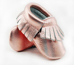 Baby Moccasins (Rose Gold, Gold, Silver)