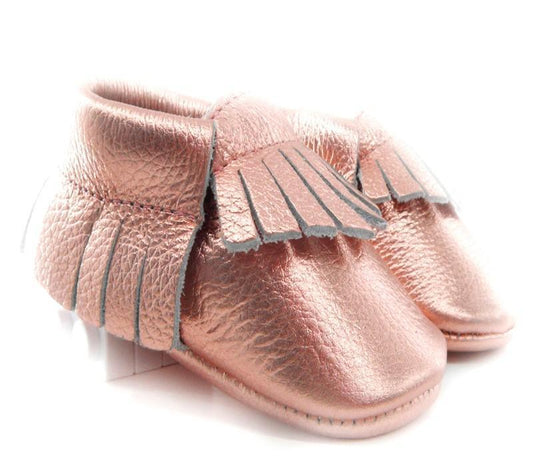 Baby Moccasins (Rose Gold, Gold, Silver) - Balma Home