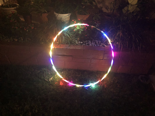 35''to 24" 24 to 10-LED Lights Glow in Dark Hula Hoop - Balma Home