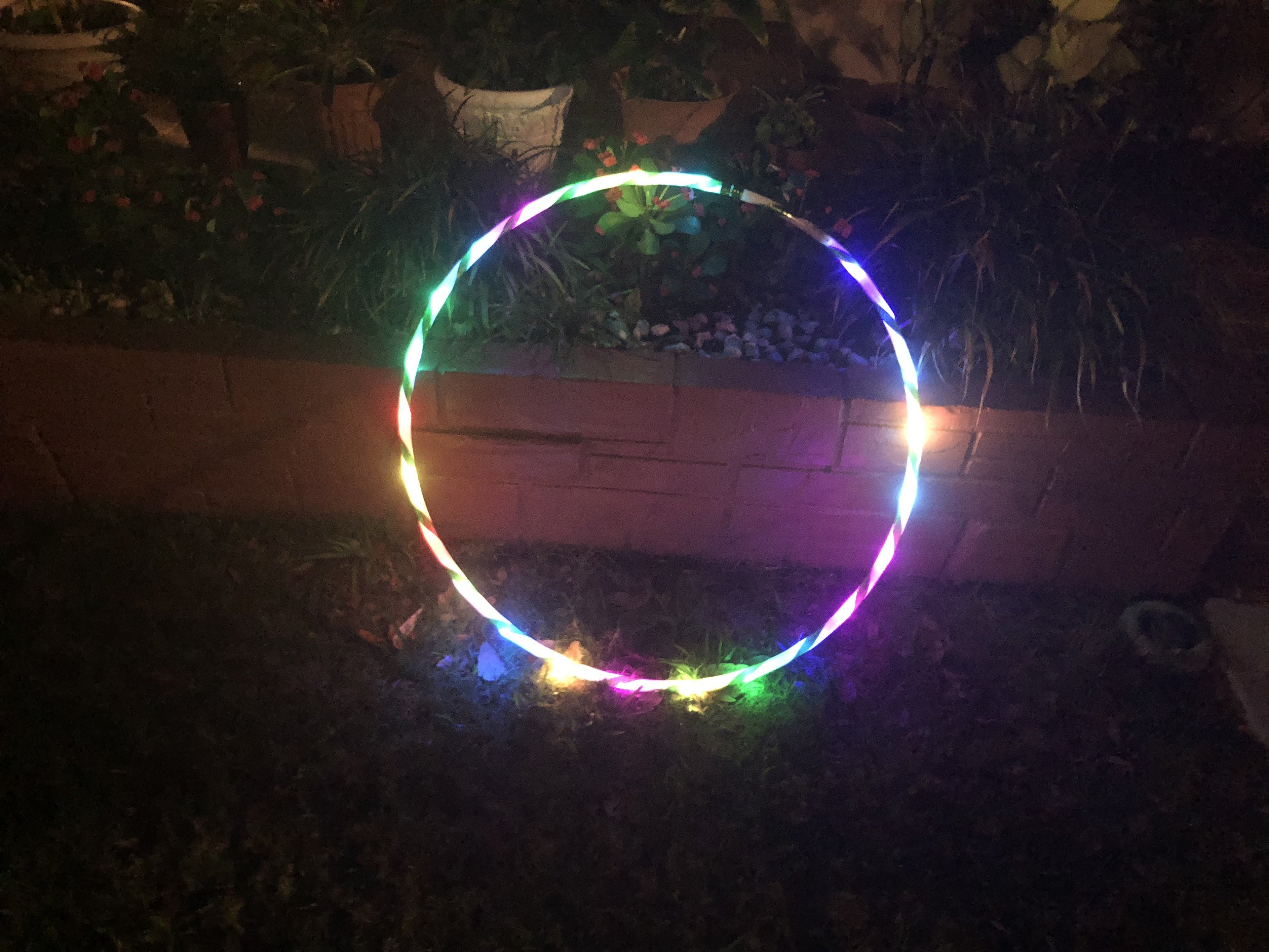 35''to 24" 24 to 10-LED Lights Glow in Dark Hula Hoop - Balma Home