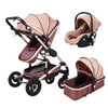 Image of 3 in 1 Prams Travel Systems Baby Stroller with Car Seat