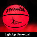 Glow In The Dark High Bright LED Light Up Basketball + Luminous Basketball Net Set - Balma Home