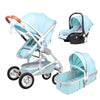 Image of 3 in 1 Prams Travel Systems Baby Stroller with Car Seat