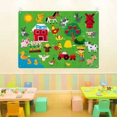 Farmyard Toy Farm Yard Mat Motessori