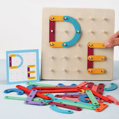 Colorful Interactive Wooden Learning Puzzle for Kids from 2,3,4,5 yrs old