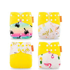 4 Pcs Fast Dry Reusable Napies Set