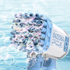 Bazooka Bubble Gun Flash Light Automatic Bubble Gun Blower Outdoor Toys Soap Blowing