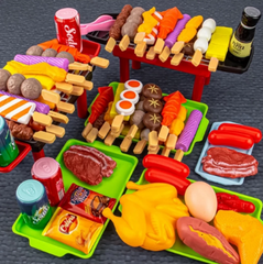 Educational Kitchen Toy Simulation Food Cookware Toy Kitchen Accessories Bbq Toy Kitchen Set