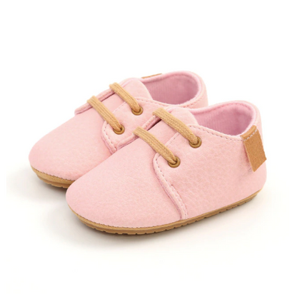 Baby First Walkers Shoes leather Retro Style For Toddlers Moccasins Anti-Slip Sole