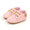 Image of Baby First Walkers Shoes leather Retro Style For Toddlers Moccasins Anti-Slip Sole