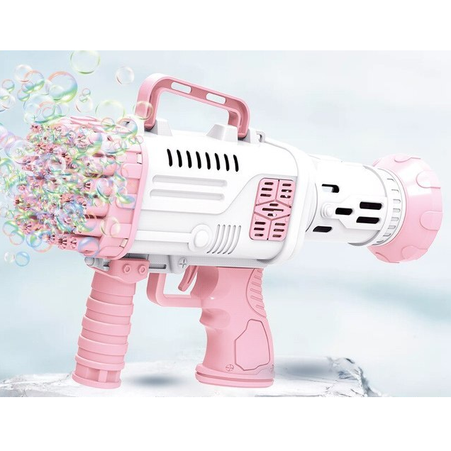 Bazooka Bubble Gun Flash Light Automatic Bubble Gun Blower Outdoor Toys Soap Blowing