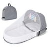 Image of 0-12 Months Travel Cot For Baby For Newborn Protection Mosquito Net Bassinet For Baby Foldable