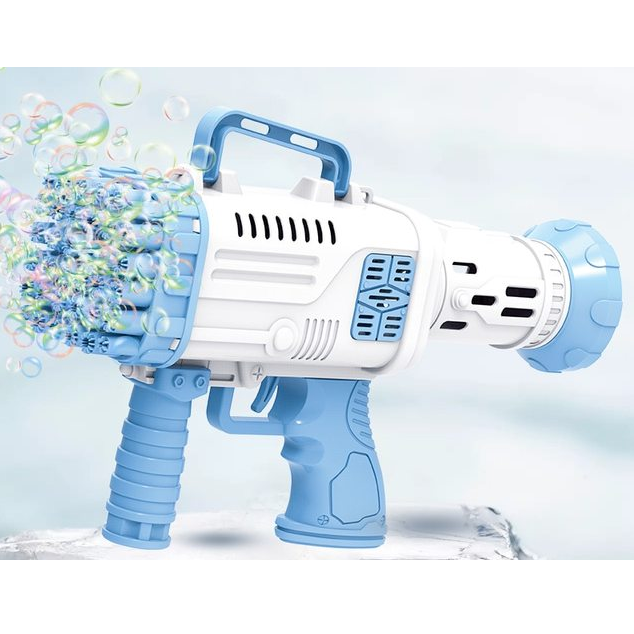 Bazooka Bubble Gun Flash Light Automatic Bubble Gun Blower Outdoor Toys Soap Blowing