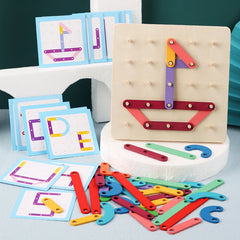 Colorful Interactive Wooden Learning Puzzle for Kids from 2,3,4,5 yrs old