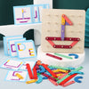 Image of Colorful Interactive Wooden Learning Puzzle for Kids from 2,3,4,5 yrs old