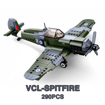 Military Vehicles Plane and Bomber WWII US Army Marines Swat Special forces German Soldier Weapon Model Building Blocks Brick