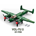 Military Vehicles Plane and Bomber WWII US Army Marines Swat Special forces German Soldier Weapon Model Building Blocks Brick