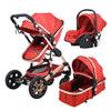 Image of 3 in 1 Prams Travel Systems Baby Stroller with Car Seat