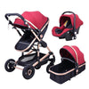 Image of 3 in 1 Prams Travel Systems Baby Stroller with Car Seat