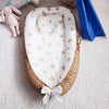 Image of Baby Nest Bumper Sleepy Head Pillow Portable Baby Crib