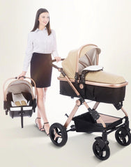 3 in 1 Prams Travel Systems Baby Stroller with Car Seat