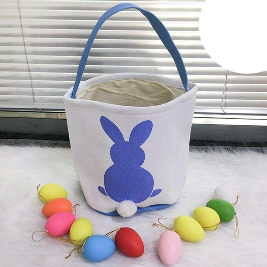 Bunny Easter Baskets for Kids Egg Tote Bag