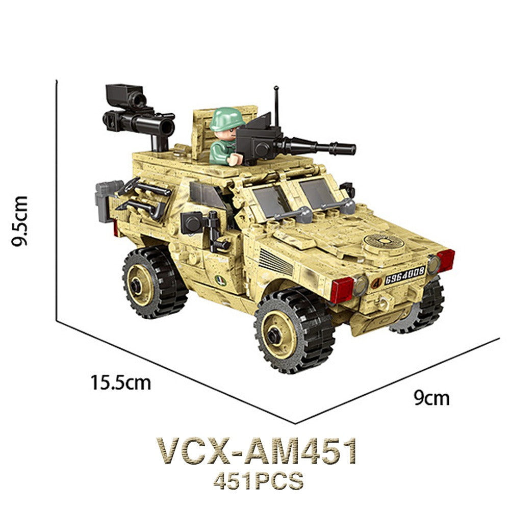 Military Vehicles Hummers US Army Marines Swat Special forces Soldier Weapon Model Building Blocks Brick