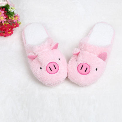 Soft Pink Pig Slippers