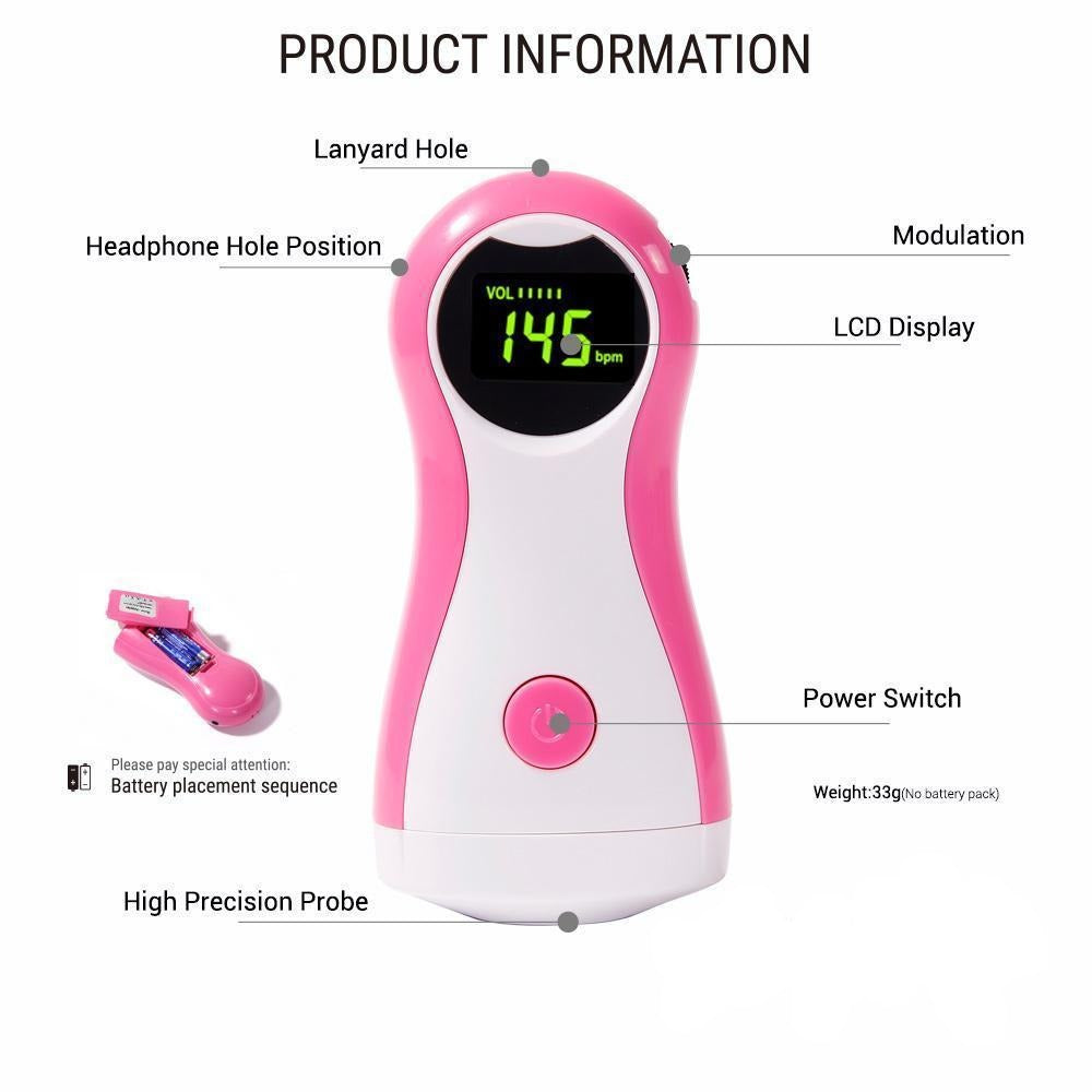 Fetal Doppler Baby Heart Rate Monitor - Balma Home