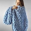 Image of Handmade Chunky Knit Blanket