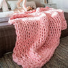 Image of Handmade Chunky Knit Blanket