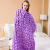 Image of Handmade Chunky Knit Blanket