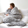 Image of Handmade Chunky Knit Blanket