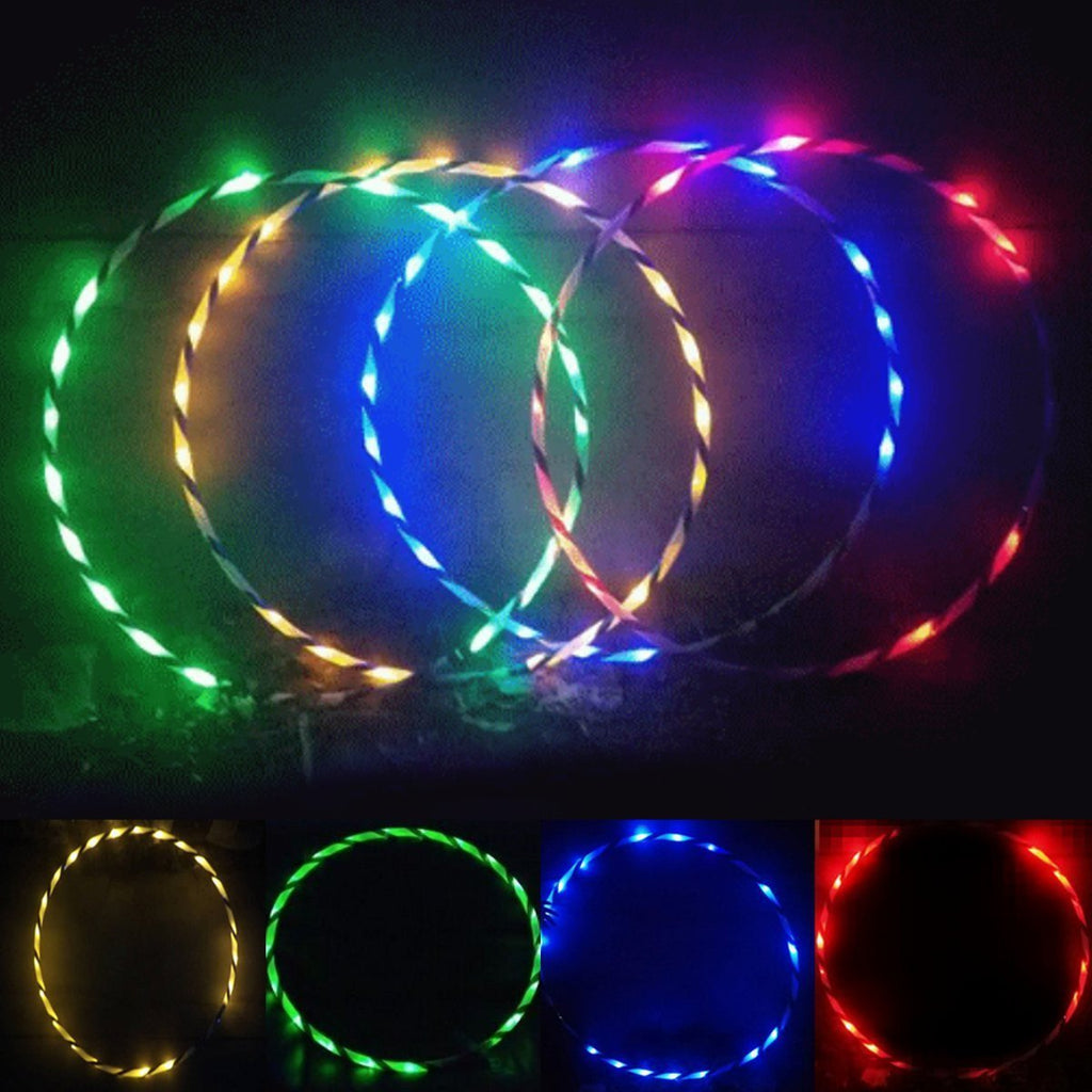 35''to 24" 24 to 10-LED Lights Glow in Dark Hula Hoop - Balma Home
