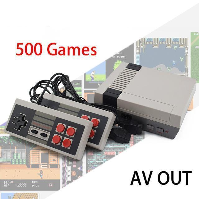 Retro Mini TV Game Console with Built-in 620/600/500  Classic Games + Dual Gamepad Controls HDMI/AV 8 Bit Retro Video Game Console