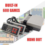 Retro Mini TV Game Console with Built-in 620/600/500  Classic Games + Dual Gamepad Controls HDMI/AV 8 Bit Retro Video Game Console